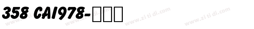 358 CAI978字体转换